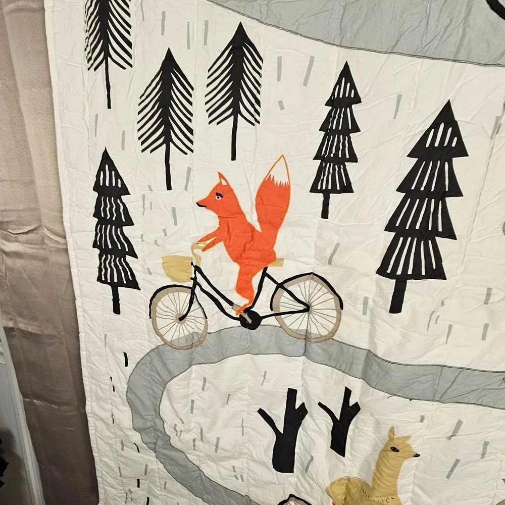 Crate & Kids The Land Of Nod Woodland Animals Quilt 20